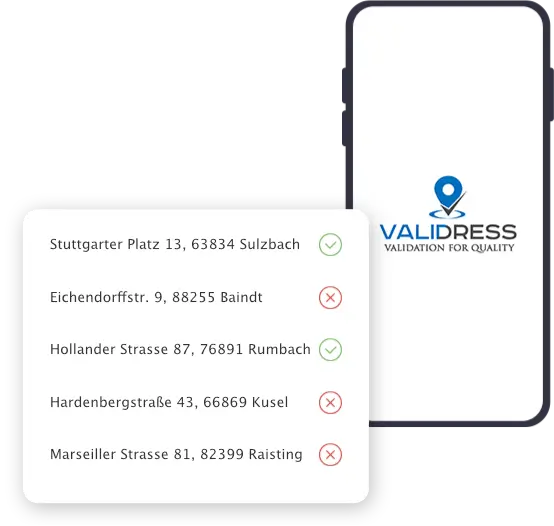 Adressvalidierung Illustration